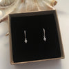 Rhombus Dangle earrings in 925 Sterling Silver