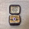 Vintage 9ct Gold Amethyst & Zirconia ring