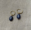 Lapis Lazuli Drop Earrings in Gold