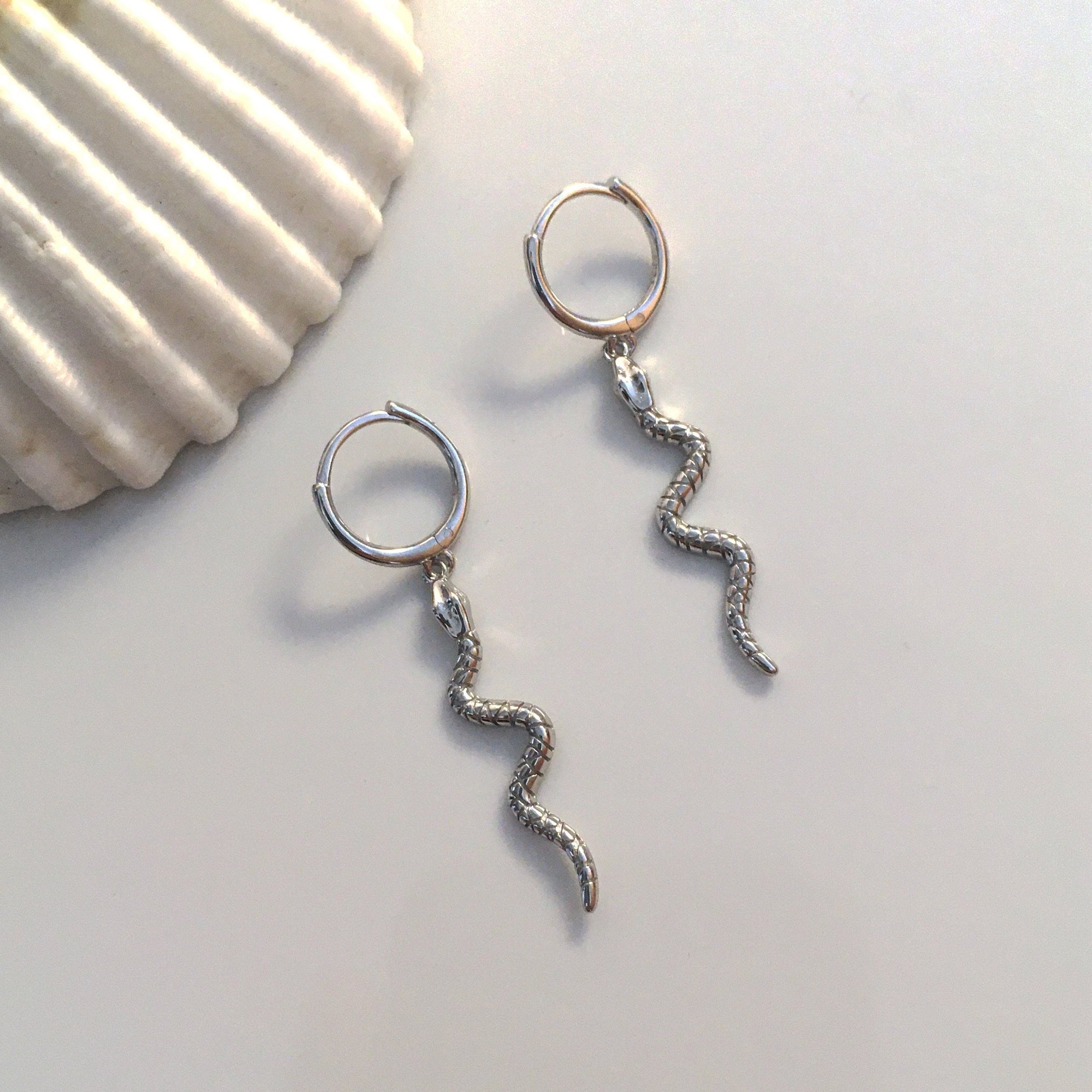 Snake deals dangle earrings